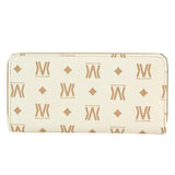 Women's Long Wallet Printed Wrist Clutch European American Double Zipper