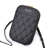 Mini Small Satchel Rhombus Diagonal Compact Zipper Wallet Female