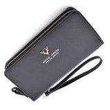 Women's Long Zipper Wallet with Mobile Phone Bag