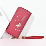 Double Zipper Women's Wallet Large Capacity Mobile Phone Bag