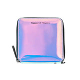 Small Laser Wallet Female Zipper Student Wallets