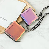 Small Laser Wallet Female Zipper Student Wallets