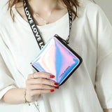 Small Laser Wallet Female Zipper Student Wallets