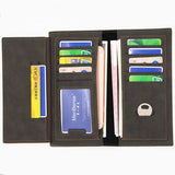 Engraved Photo Wallet Personalized Trifold PU Leather Holiday Gift