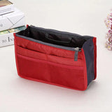 Nylon Travel Insert Organizer Handbag Purse Large Cosmetic Bag
