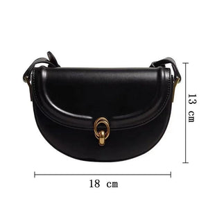 Toptrends Saddle Small Crossbody Bags For Women PU Leather Shoulder Bag