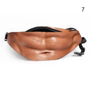 3D Men Purse Beer Belly Money Belt Bag Creative Fanny Pack Waist Bag