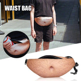 3D Men Purse Beer Belly Money Belt Bag Creative Fanny Pack Waist Bag