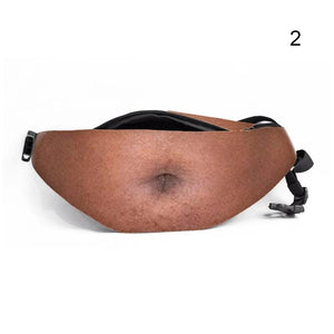 3D Men Purse Beer Belly Money Belt Bag Creative Fanny Pack Waist Bag