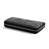 Women Leather Wallet Zip Flower Lady Long Purse Handbag