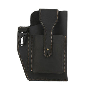 Retro Leather Waist Bag for Men