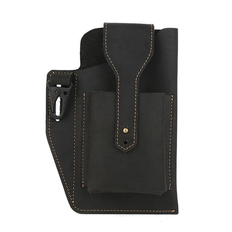 Retro Leather Waist Bag for Men
