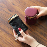 Portable Makeup Box with Mirror Jewelry Storage Bag