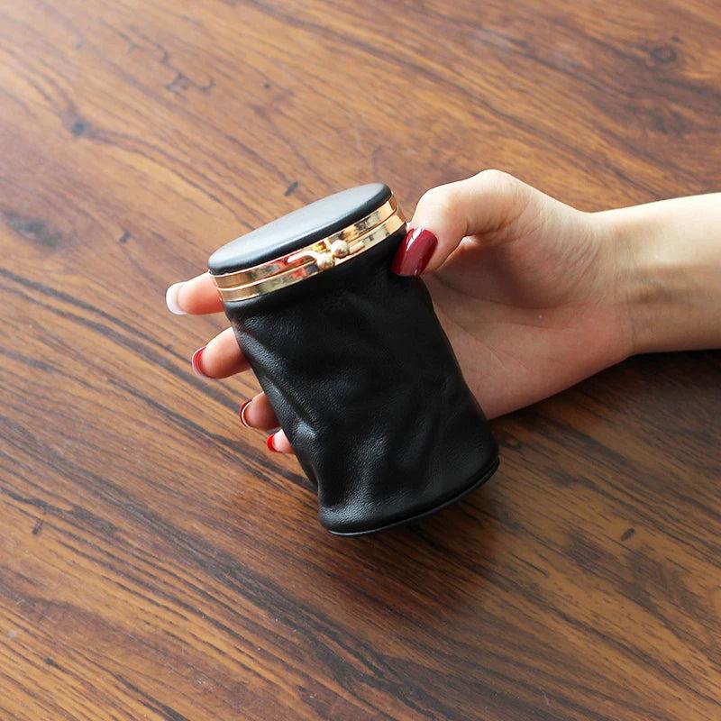 Portable Makeup Box with Mirror Jewelry Storage Bag