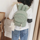 Kids Bunny Ear Plush Backpack for School