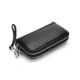 Leather Women Clutch Wallet Large Capacity Zipper Purse Long Style