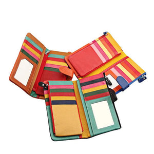 High Cow Leather Wallets Female Long Wallet Women Zipper Purse Money Bag