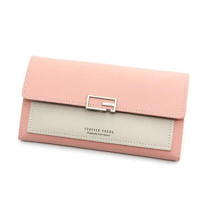 Women's Multi-Slot Long Wallet Handbag with Zero Purse