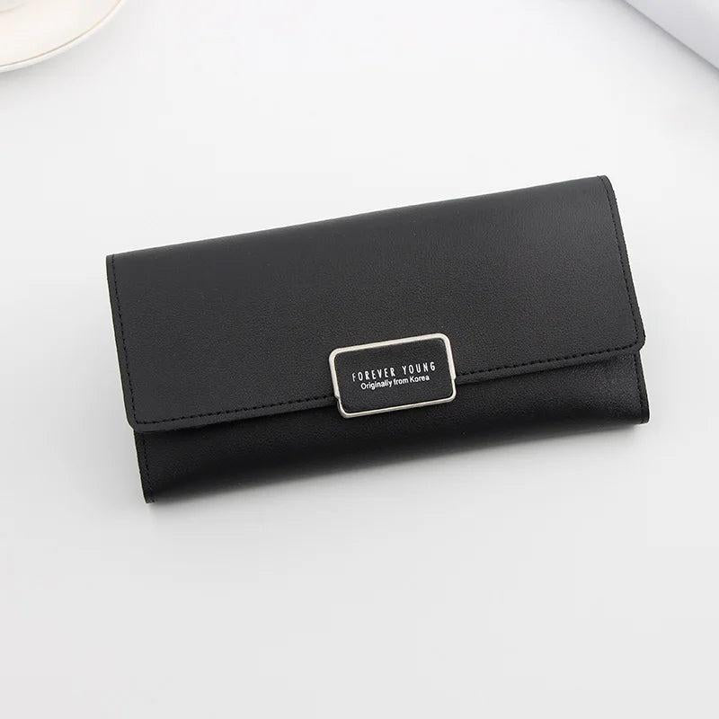 Women's Multi-Function Long Student Purse with Zero Slot