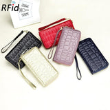 Cowhide Women's Wallets Long Ladies Clutch Purse Hand Bags