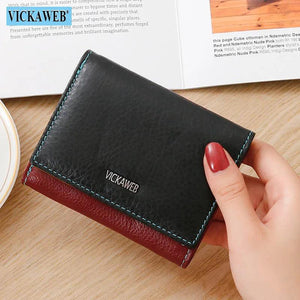 Women Small Rfid Wallet Ladies Mini Leather Purses Female Short Wallets