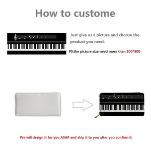 Polynesian Tribal 3D Printed Zipper Purse Women Long Clutch Wallet