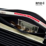Leather Clutch Passport Bag Long Wallets Purse Money Bag