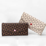 Large Capacity Soft Leather Wallet Printed Long Wallet For Womens Purse