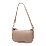 Crocodile Pattern PU Leather Handbag with Chain Strap