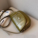 Women PU Leather Shoulder Bag Retro Small Crossbody Bag