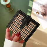 Women's Retro Short Wallet Small Ultra-thin Real Leather Bag