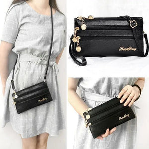 Layer Ladies Hand Bags Clutch Wallet Soft Pu Leather Small Crossbody Bags