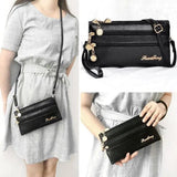 Layer Ladies Hand Bags Clutch Wallet Soft Pu Leather Small Crossbody Bags