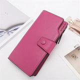 Scrub Leather Lady Purses Clutch Wallet Female Carteira Feminina W322