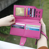 Scrub Leather Lady Purses Clutch Wallet Female Carteira Feminina W322