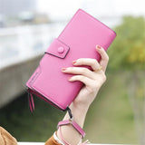 Scrub Leather Lady Purses Clutch Wallet Female Carteira Feminina W322