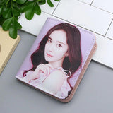 Personalized Double Photos Women Wallets Gift for Her - Pink