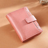 Oil Wax Cowhide Women Wallet Short Zipper Coin Purse Carteras