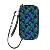 Family Travel Passport Holder Zipper Peacock Feather