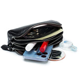 Cowhide Leather Triple Zipper Wallet with Waist Strap Clutch