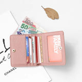 Leather Womens Wallet Famous Lady Short Money Bag Small Purse