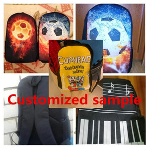 Jackherelook Teenagers School Bag Japanese Anime Demon Slayer Design Bookbag