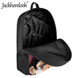 Jackherelook Teenagers School Bag Japanese Anime Demon Slayer Design Bookbag