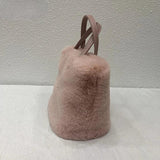 Winter Plush Shoulder Bag Small Tote Purse