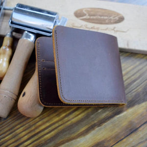 Personalized Vintage Leather Men Wallet Marvels Hero Slim Purse Gift