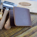 Personalized Vintage Leather Men Wallet Marvels Hero Slim Purse Gift