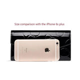 Diamond Leather Wallet Women Patent Leather Wallets Female Clutch