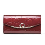 Diamond Leather Wallet Women Patent Leather Wallets Female Clutch