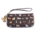 Dog Women's Clutch Long Zipper Wallet Pet Print Money Clip Purse