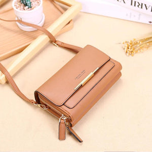 Women Leather Messenger Bags Clutch Mini Crossbody Shoulder Bag